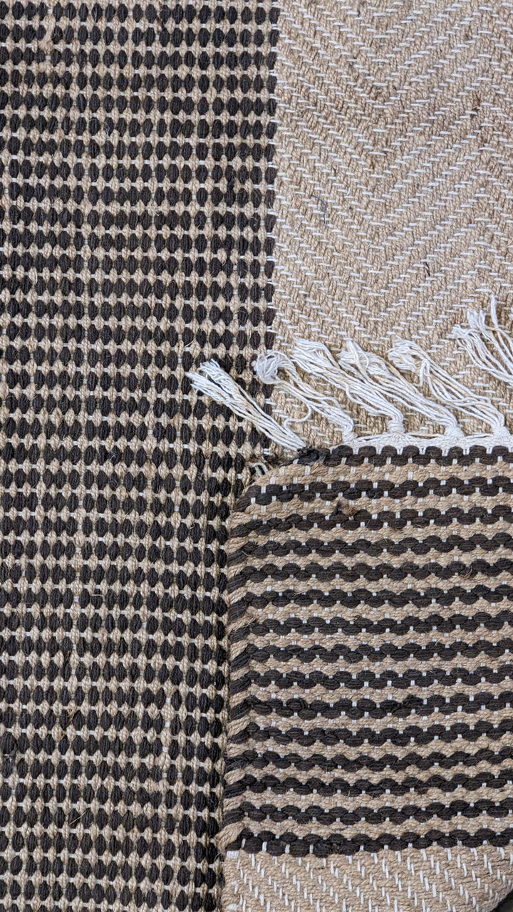 Flatweave Natural Jute Rug - Size: 6.10 x 4.4