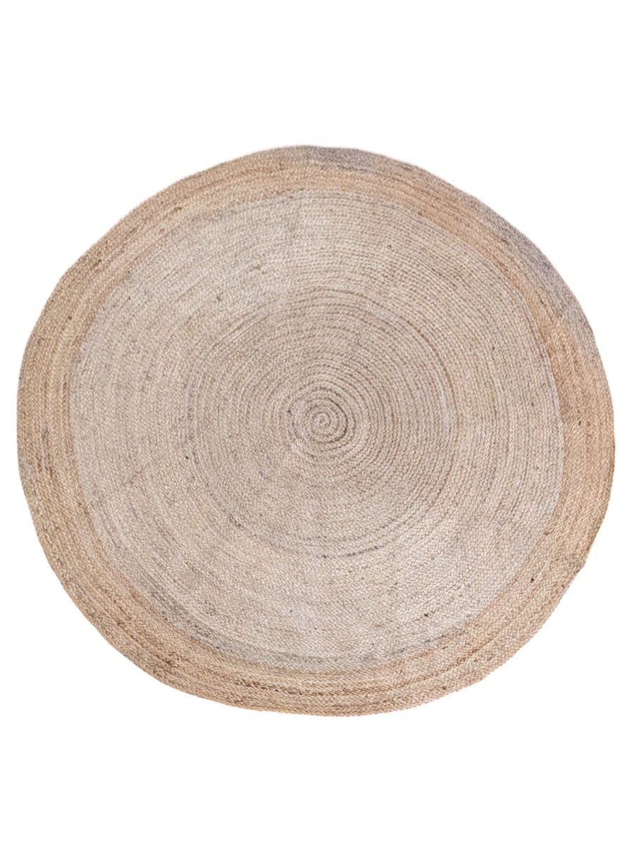 Flatweave Natural Jute Rug - Size: 4.8 x 4.8