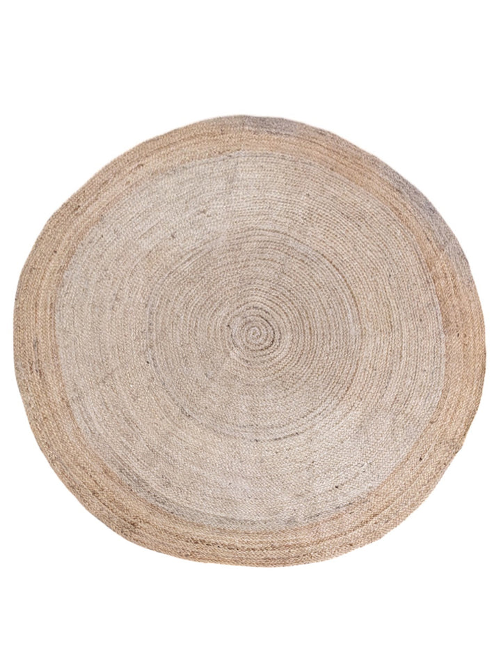 Flatweave Natural Jute Rug - Size: 4.8 x 4.8