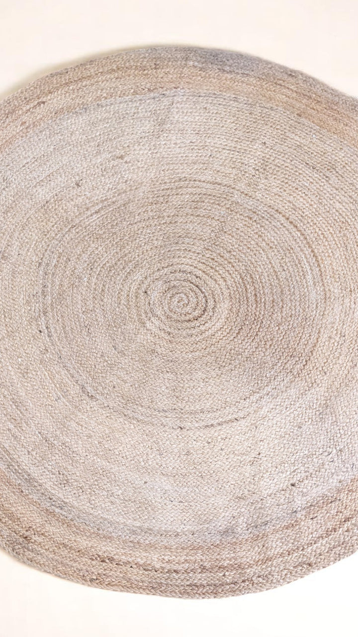 Flatweave Natural Jute Rug - Size: 4.8 x 4.8