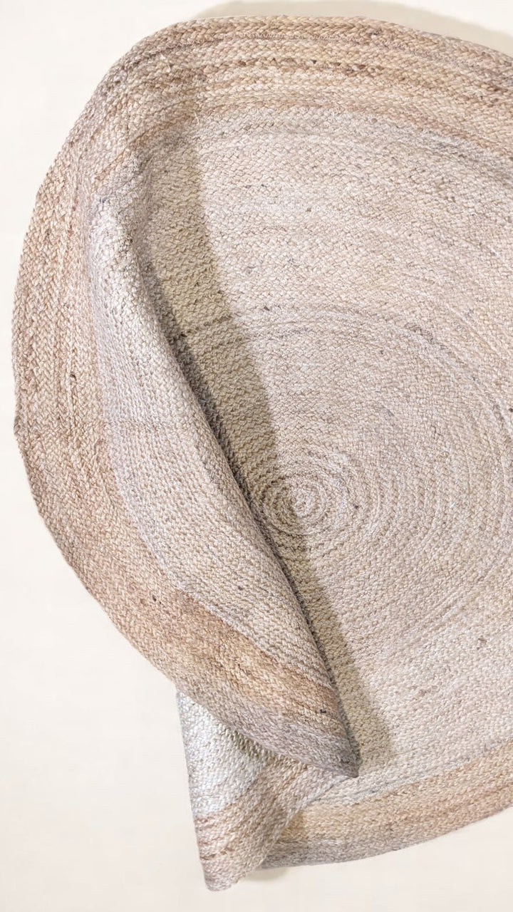 Flatweave Natural Jute Rug - Size: 4.8 x 4.8