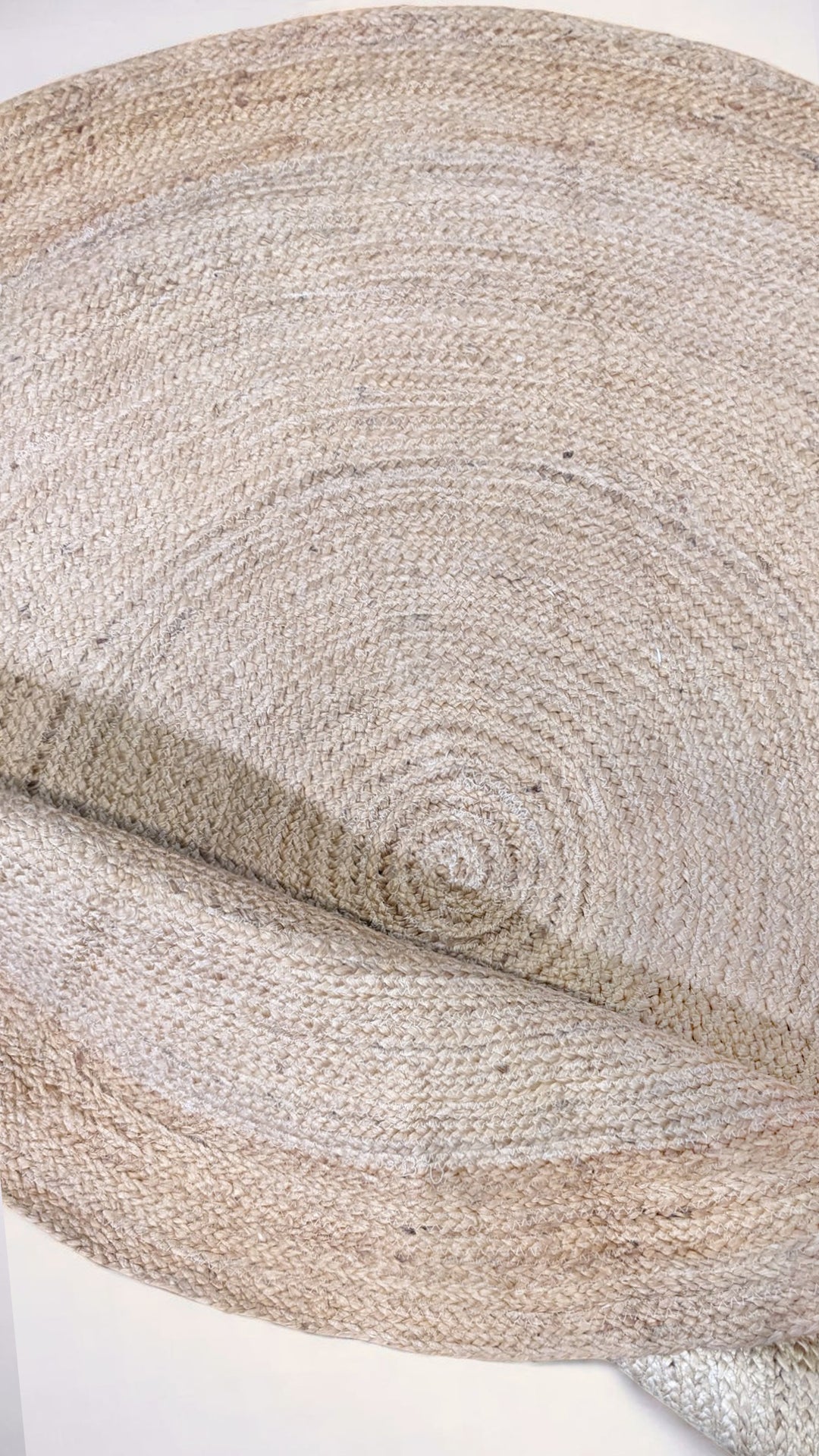 Flatweave Natural Jute Rug - Size: 4.8 x 4.8