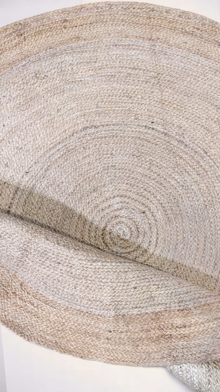 Flatweave Natural Jute Rug - Size: 4.8 x 4.8