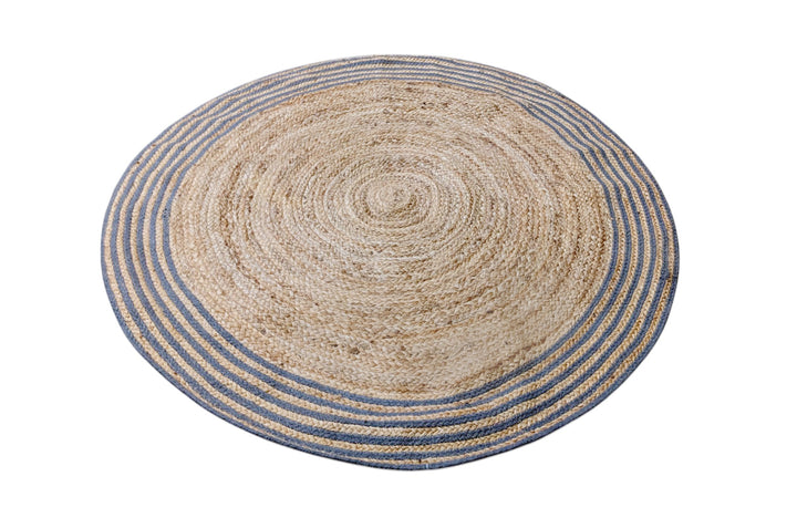 Braided Natural Jute Rug - Size: 4 x 4