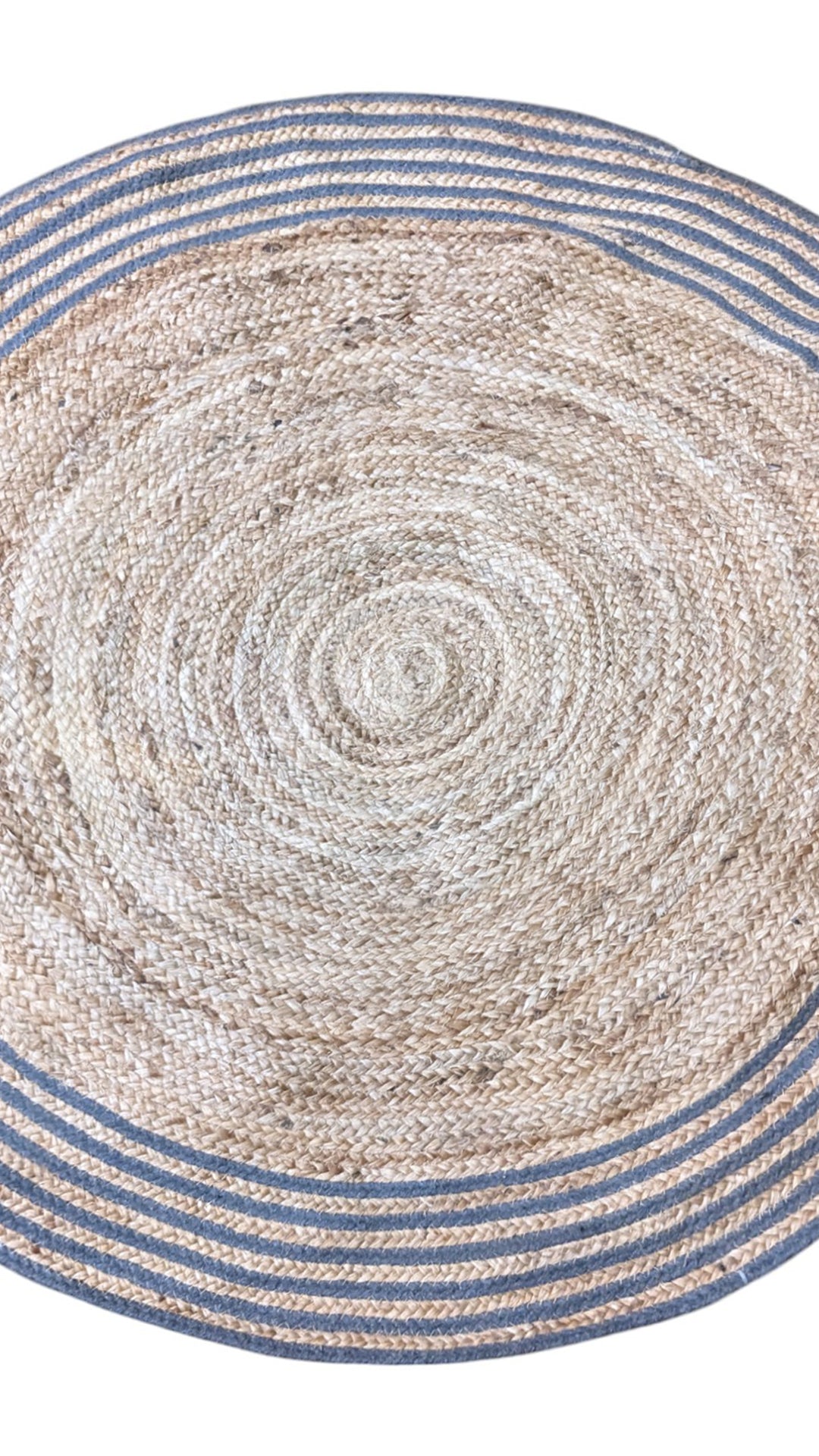 Braided Natural Jute Rug - Size: 4 x 4