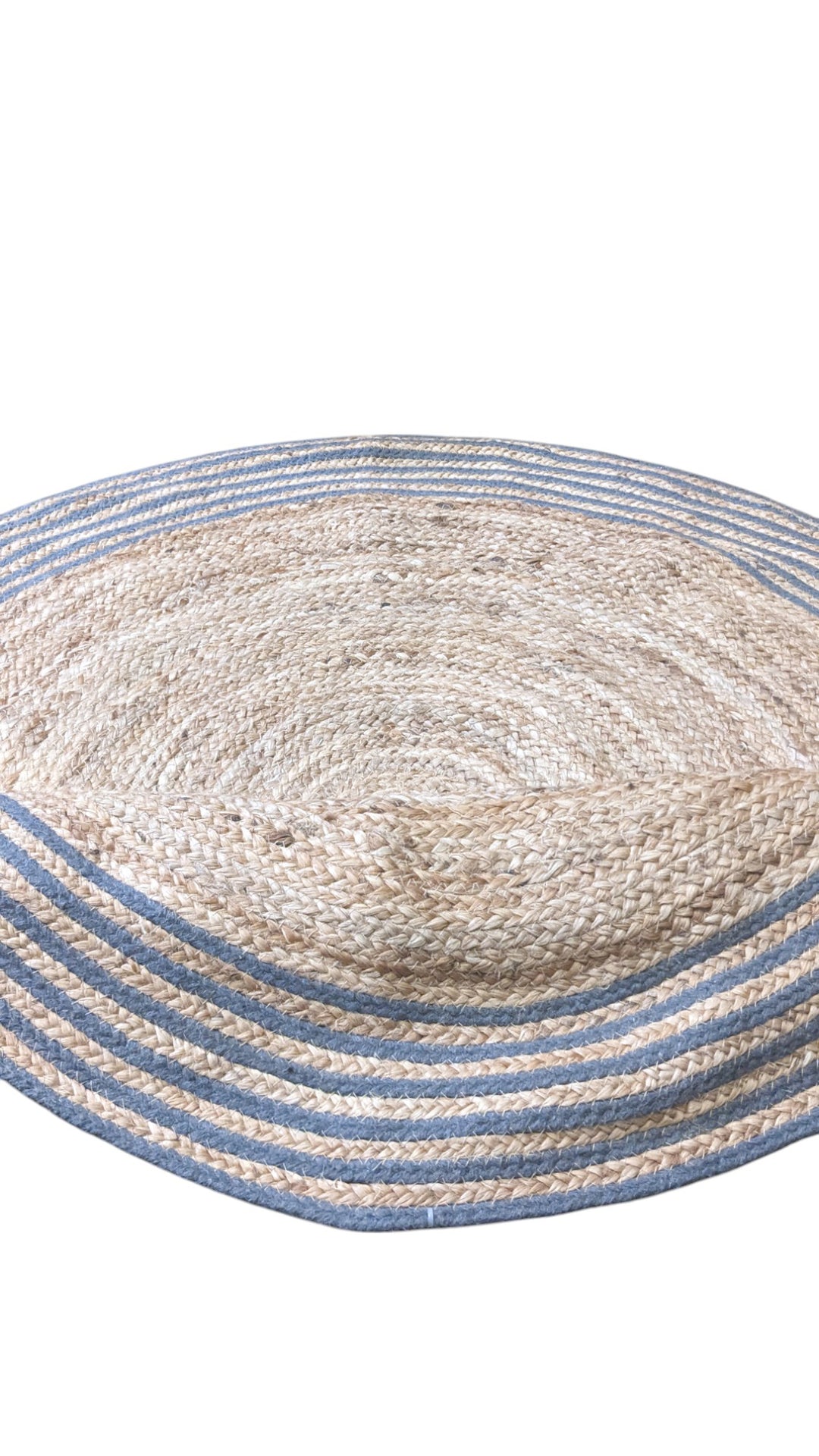Braided Natural Jute Rug - Size: 4 x 4