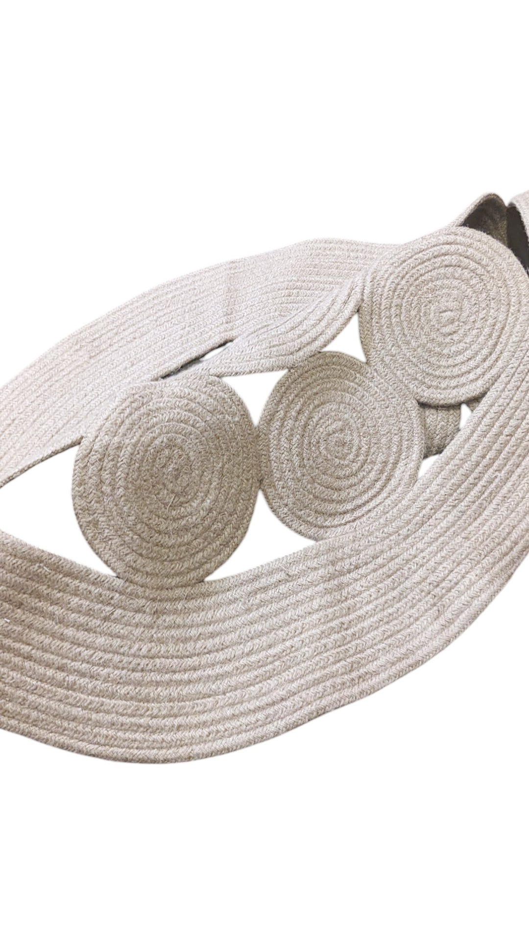 Braided Natural Jute Rug - Size: 2.8 x 2.8