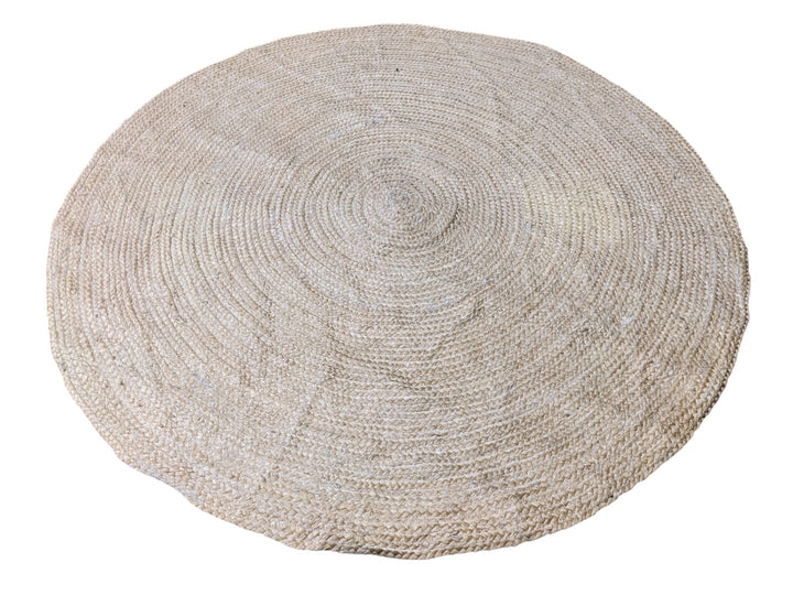 Braided Natural Jute Rug - Size: 4 x 4