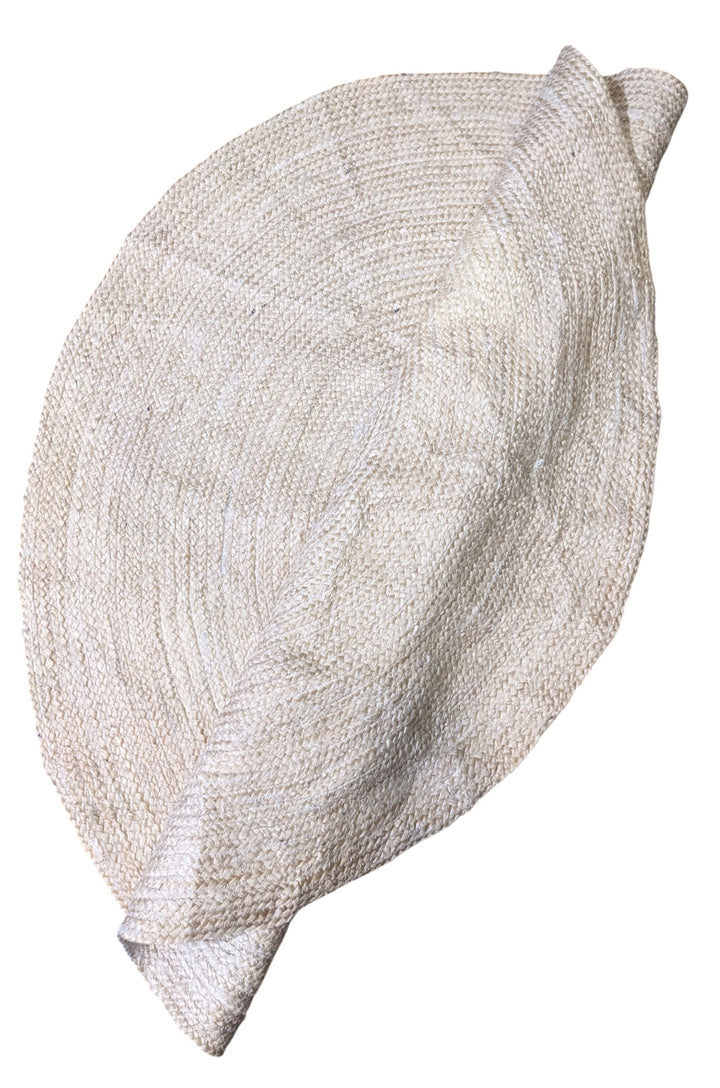 Braided Natural Jute Rug - Size: 4 x 4