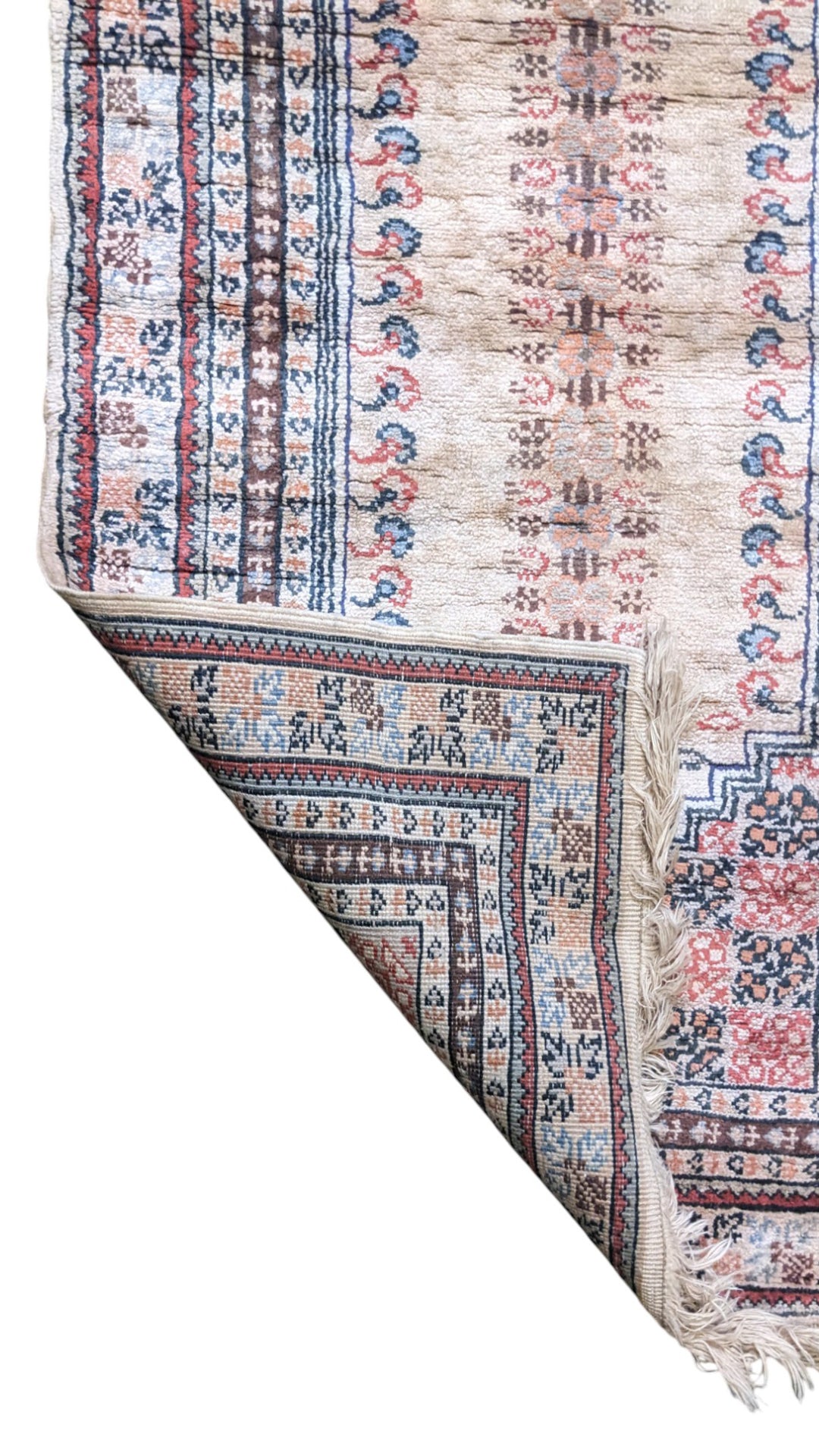 Turkish Vintage Prayer Silk Rug - Size: 2 x 3