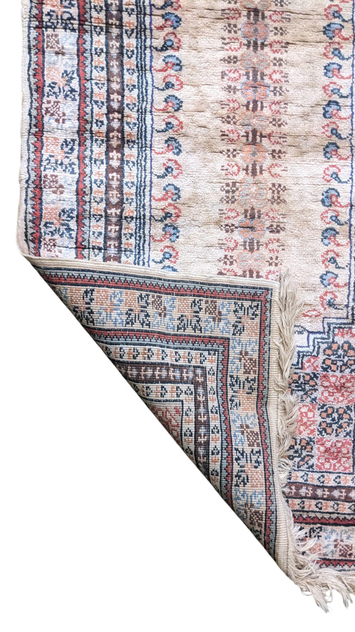 Turkish Vintage Prayer Silk Rug - Size: 2 x 3