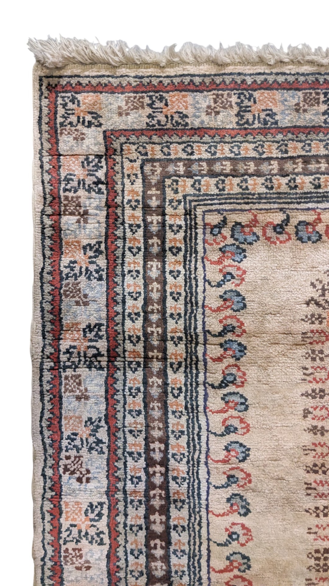 Turkish Vintage Prayer Silk Rug - Size: 2 x 3