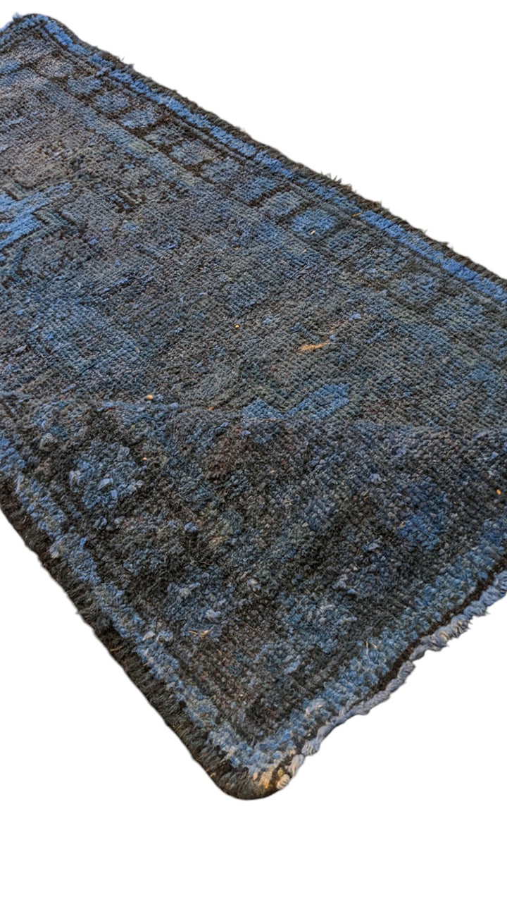 Baluchi Vintage Tribal Overdyed Rug  - Size: 4 x 2.2