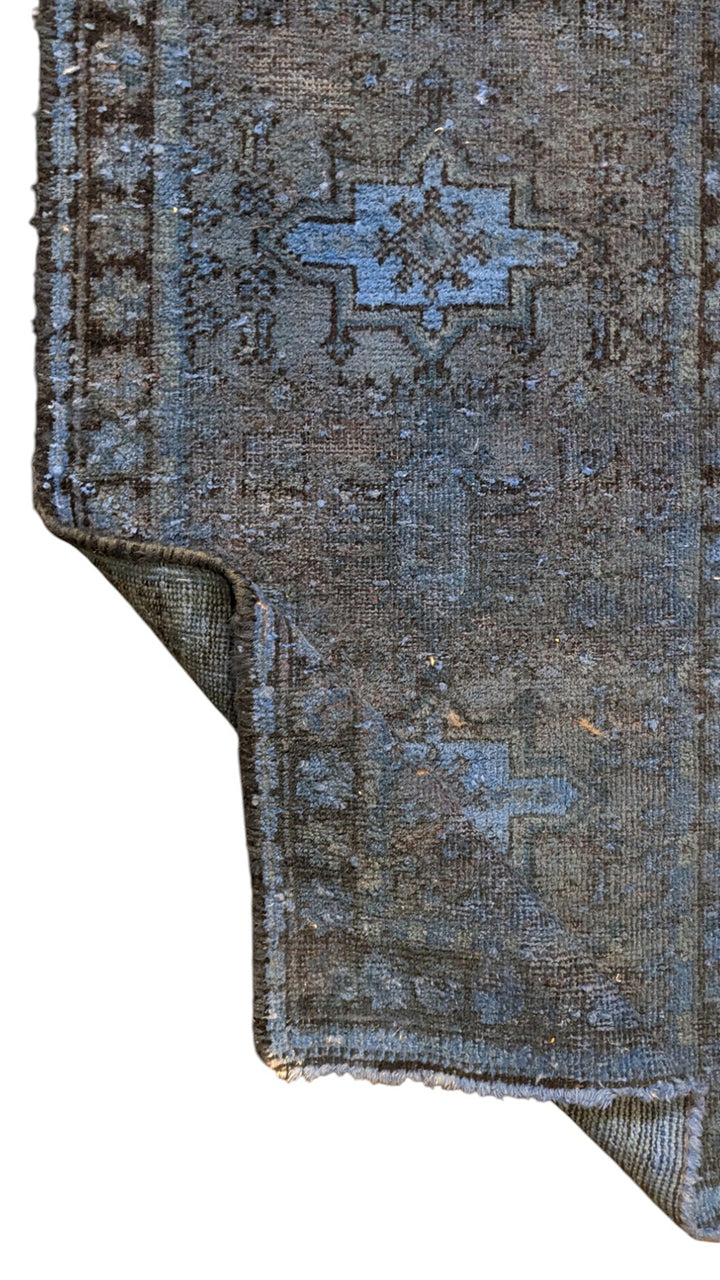 Baluchi Vintage Tribal Overdyed Rug  - Size: 4 x 2.2