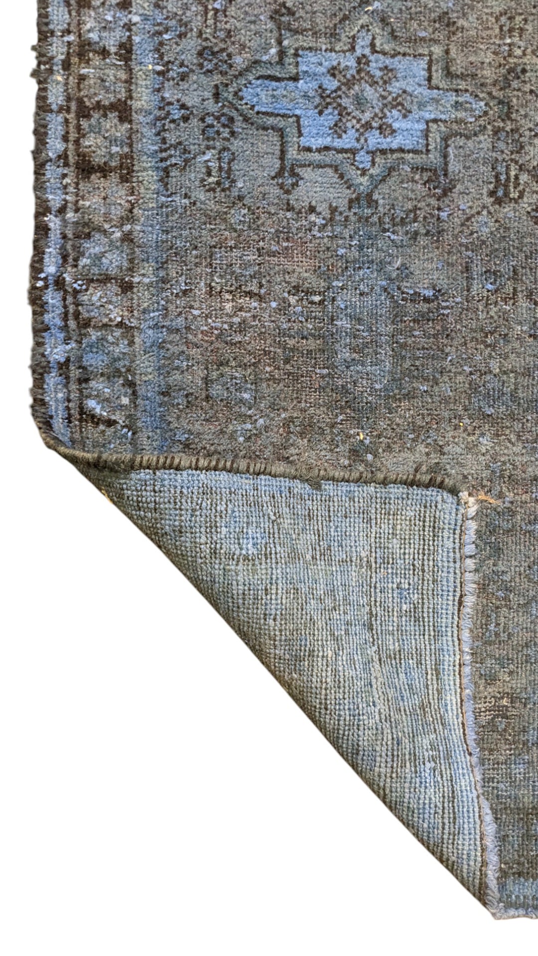 Baluchi Vintage Tribal Overdyed Rug  - Size: 4 x 2.2