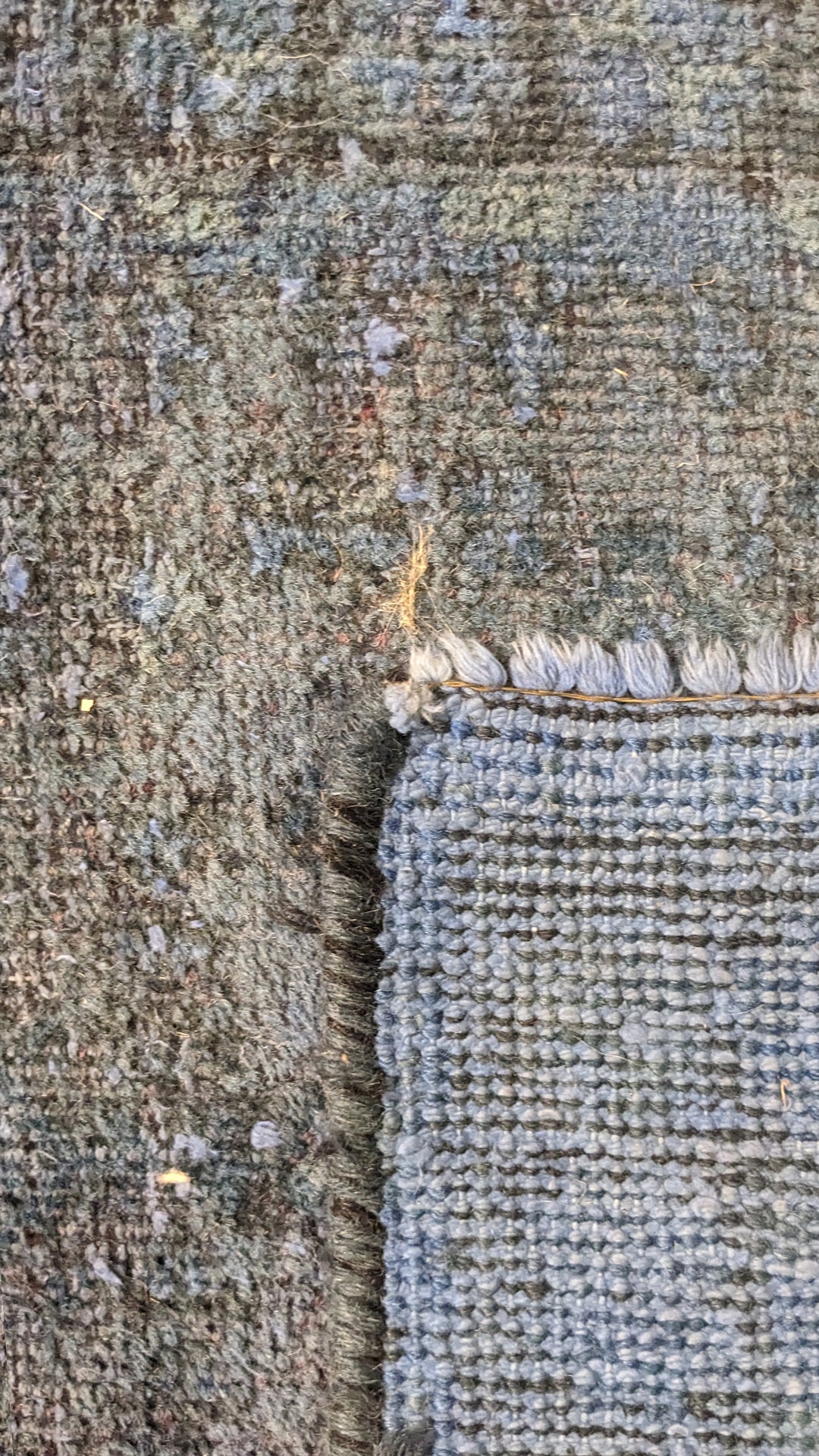 Baluchi Vintage Tribal Overdyed Rug  - Size: 4 x 2.2