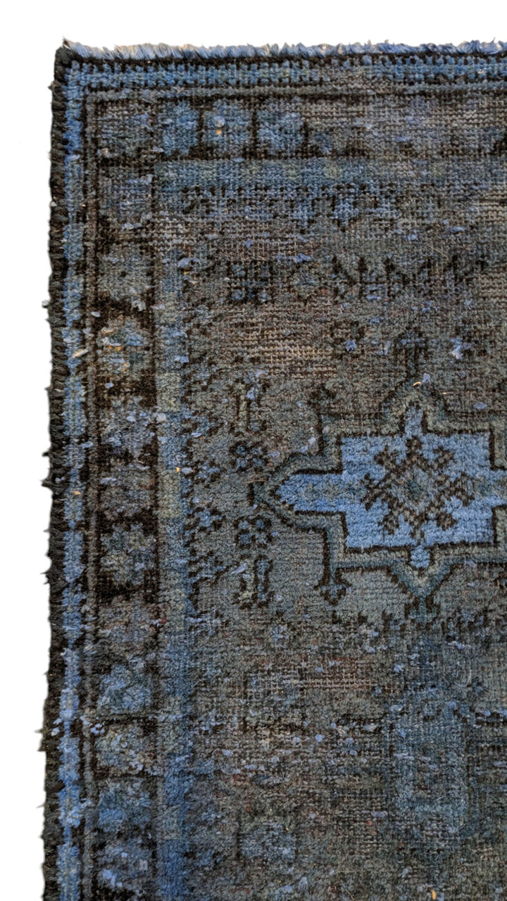 Baluchi Vintage Tribal Overdyed Rug  - Size: 4 x 2.2