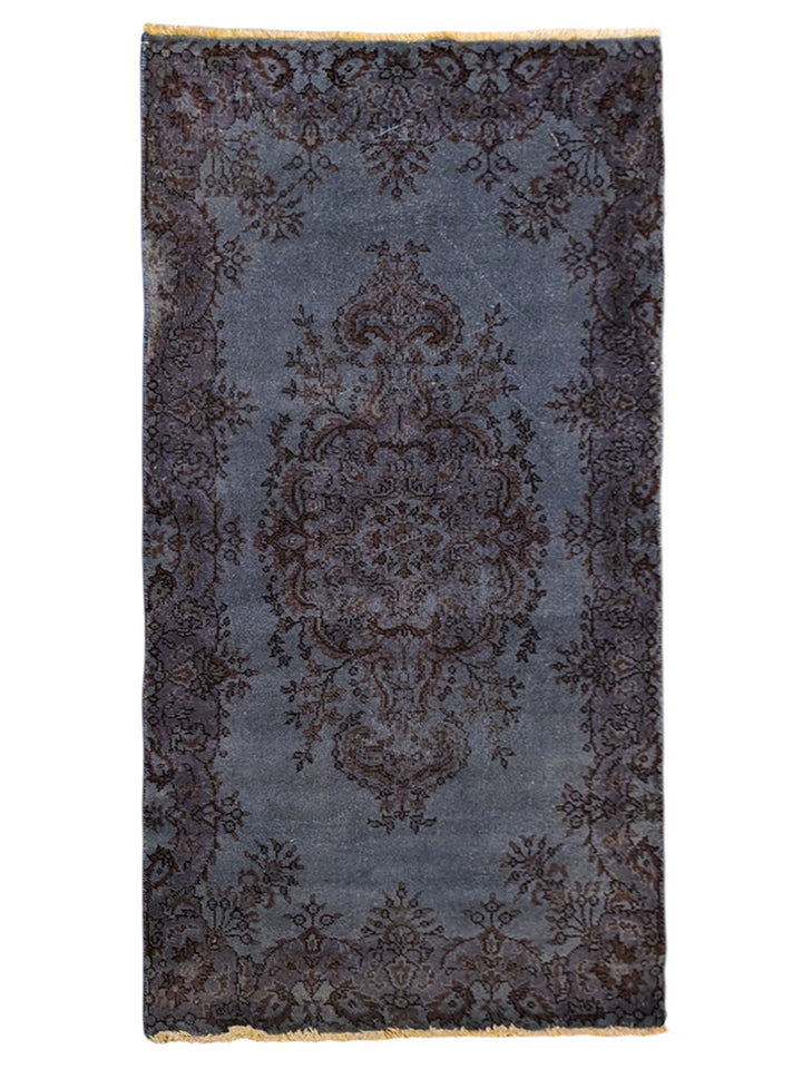 Baluchi Vintage Tribal Overdyed Rug - Size: 6.8 x 3.8