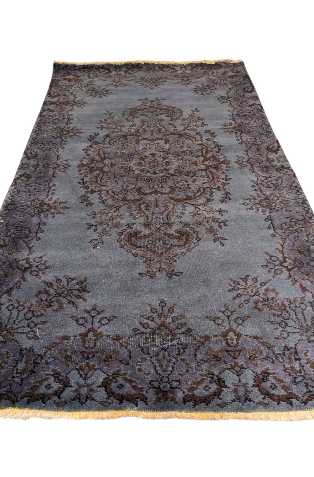 Baluchi Vintage Tribal Overdyed Rug - Size: 6.8 x 3.8