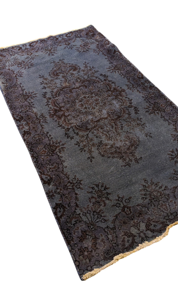 Baluchi Vintage Tribal Overdyed Rug - Size: 6.8 x 3.8