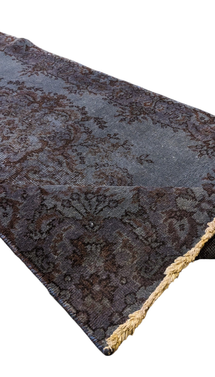 Baluchi Vintage Tribal Overdyed Rug - Size: 6.8 x 3.8