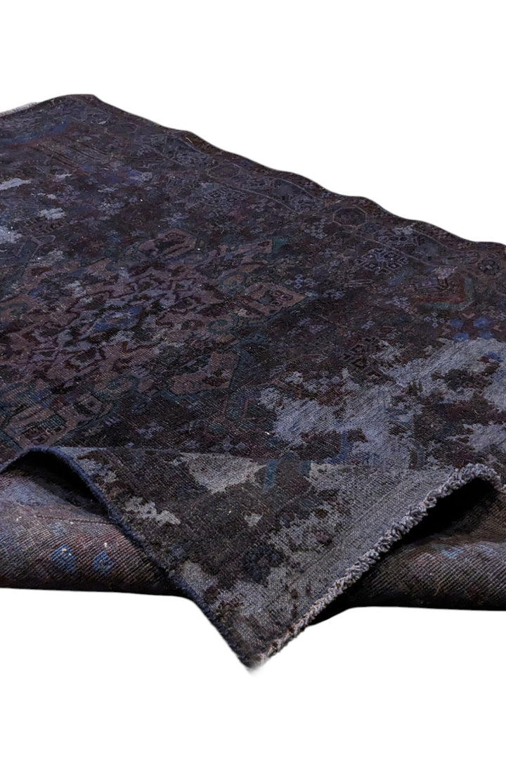 Baluchi Vintage Tribal Overdyed Rug - Size: 5.6 x 3.9