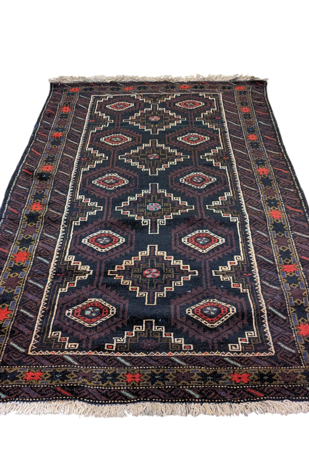 Baluchi Tribal Rug - Size: 6.4 x 3.7
