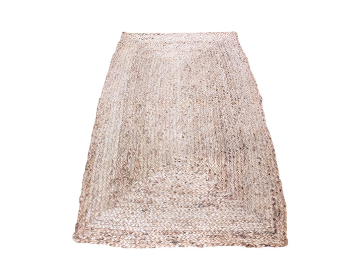 Braided Natural Jute Rug - Size: 4.9 x 2.6