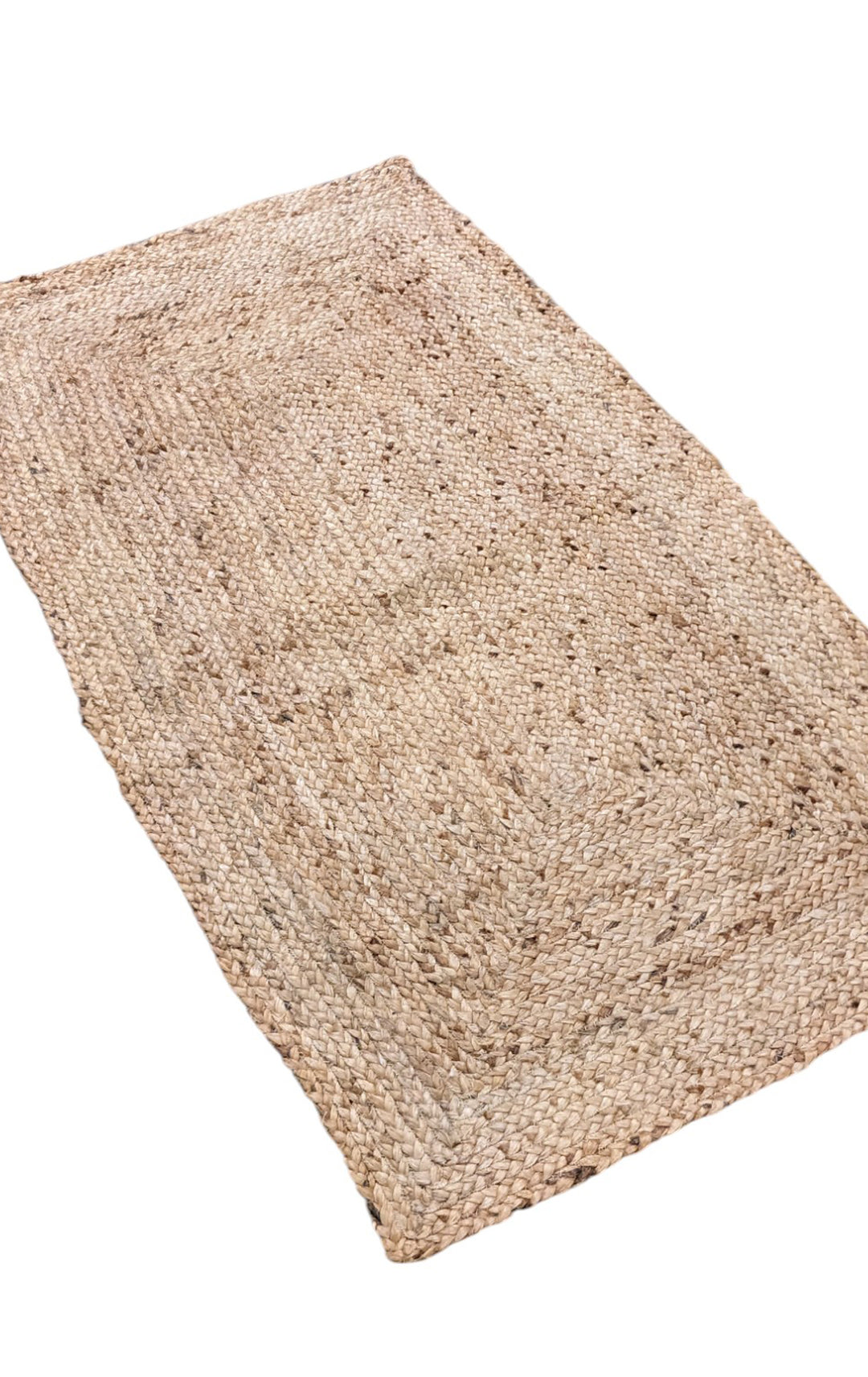 Braided Natural Jute Rug - Size: 4.9 x 2.6