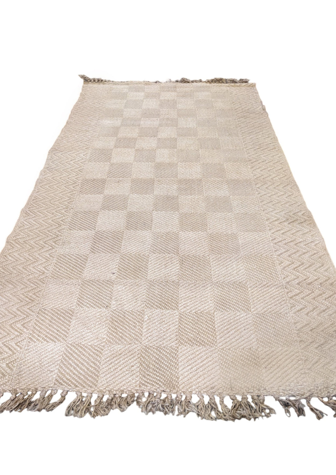 Flatweave Natural Jute Rug - Size: 8 x 3.9