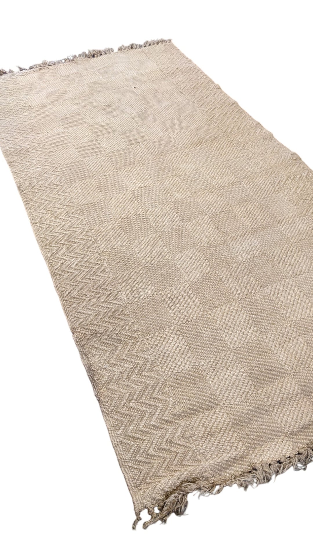 Flatweave Natural Jute Rug - Size: 8 x 3.9