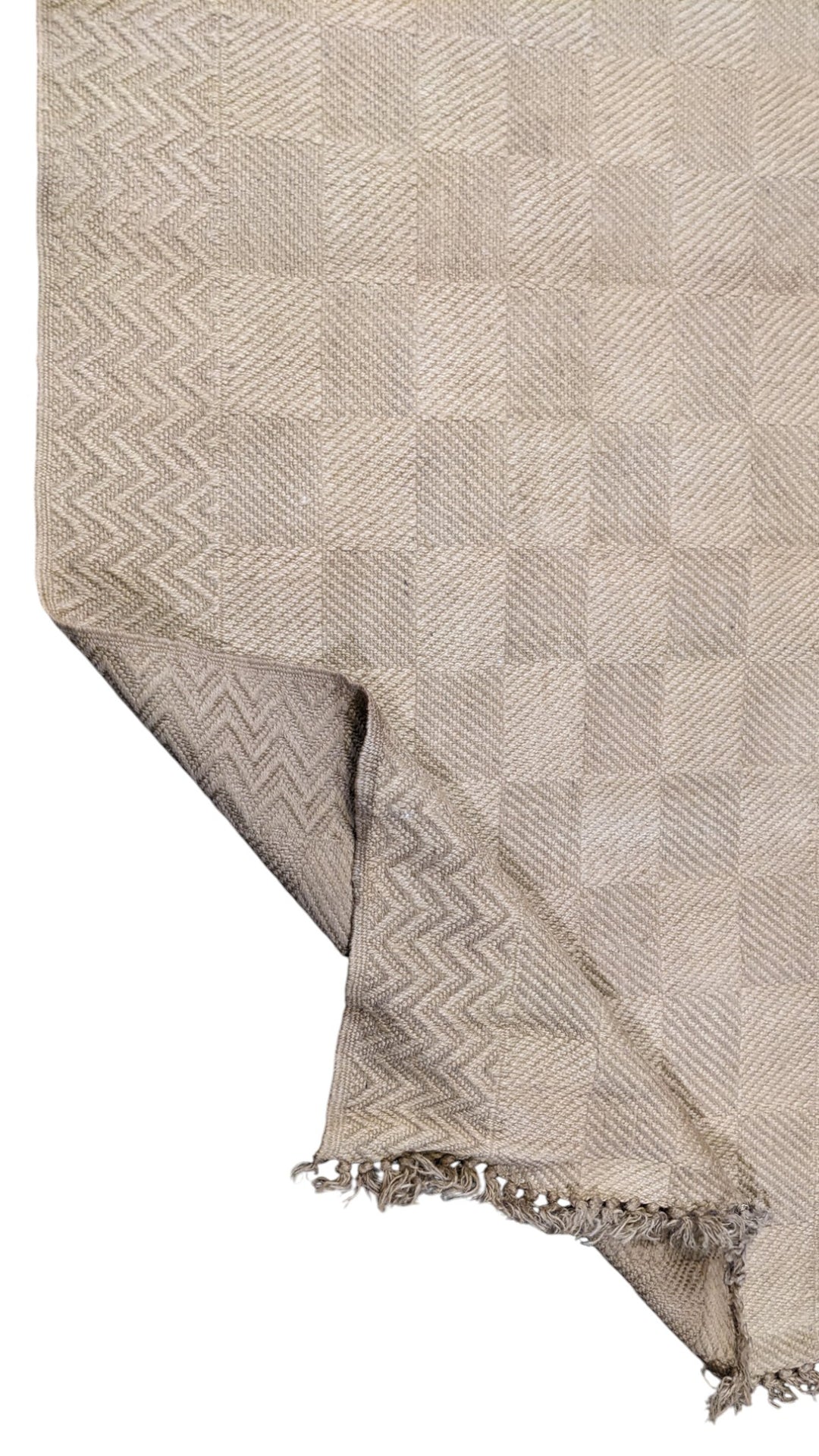 Flatweave Natural Jute Rug - Size: 8 x 3.9