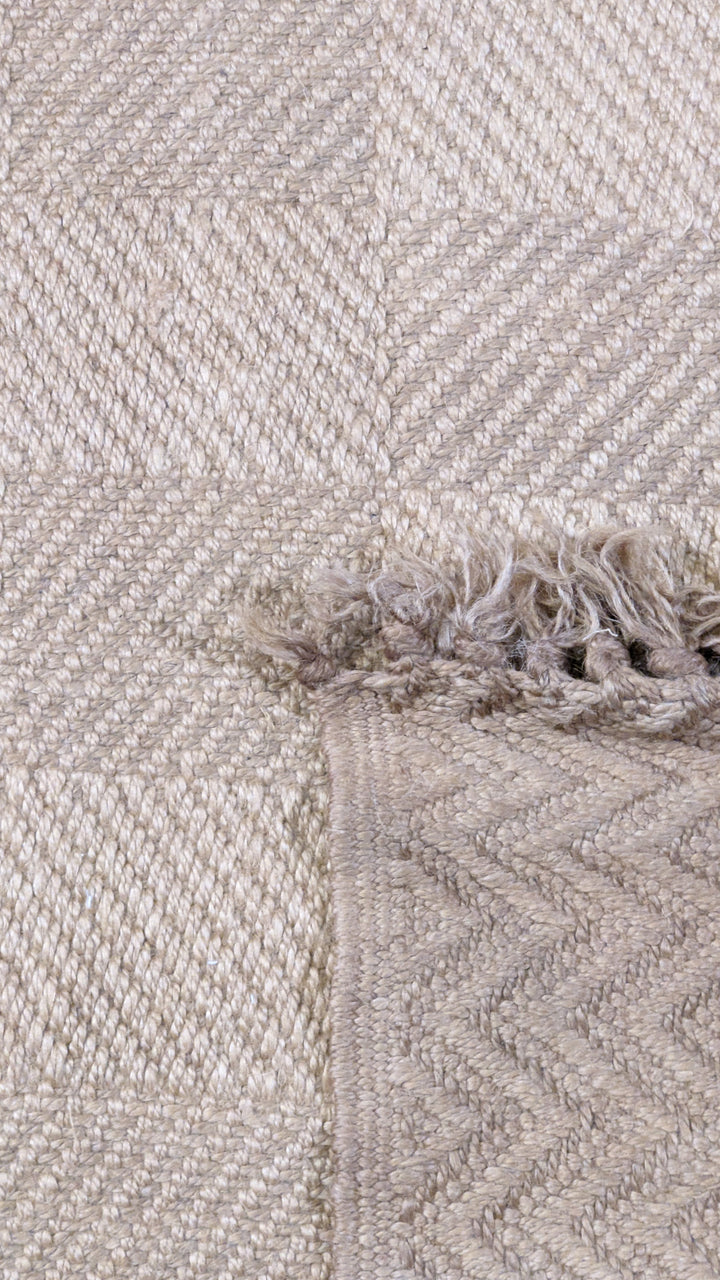 Flatweave Natural Jute Rug - Size: 8 x 3.9