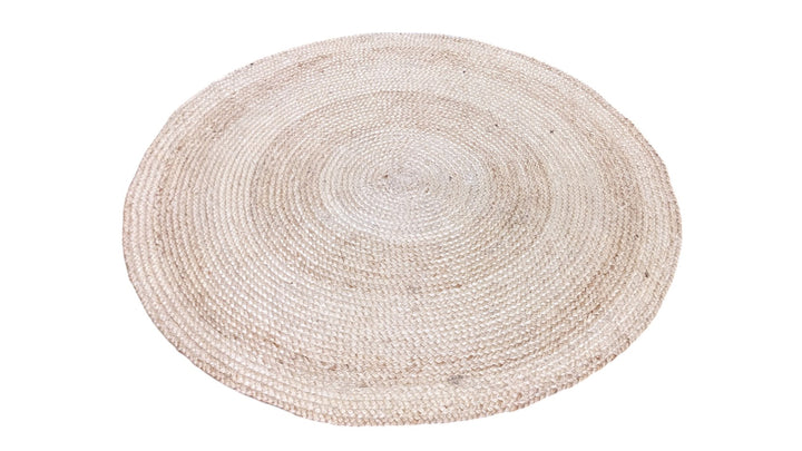 Braided Natural Jute Rug - Size: 3.9 x 3.9