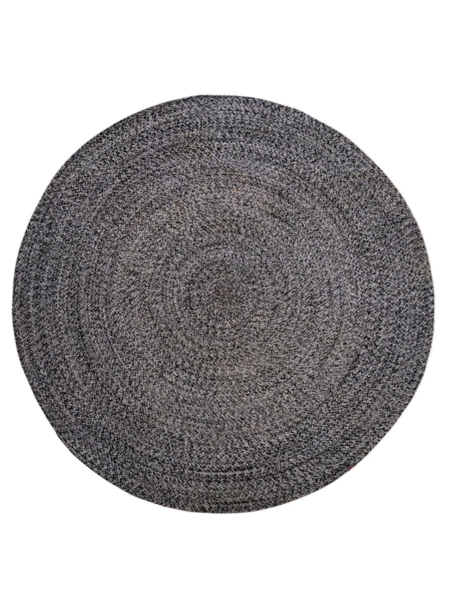 Braided Overdyed Jute Rug - Size: 5.9 x 5.9