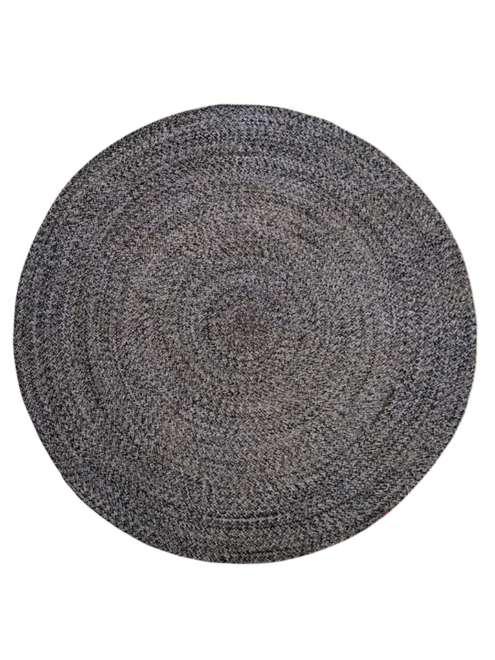 Braided Overdyed Jute Rug - Size: 5.9 x 5.9