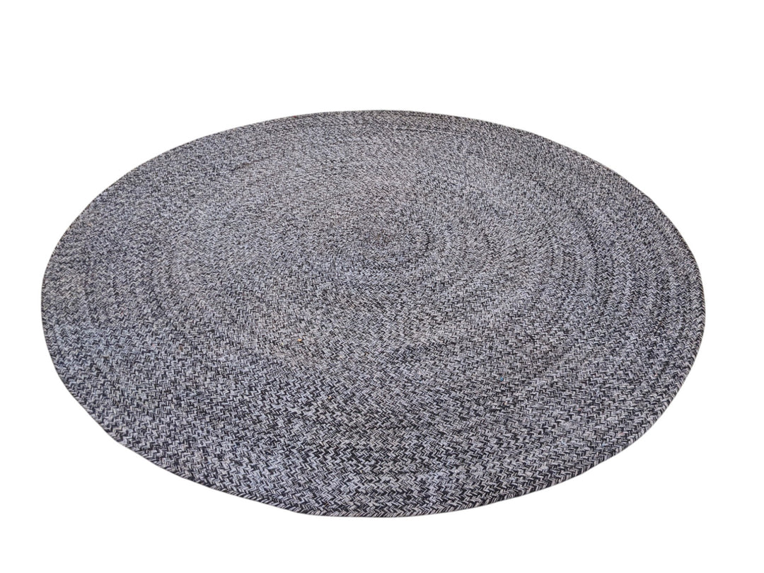 Braided Overdyed Jute Rug - Size: 5.9 x 5.9