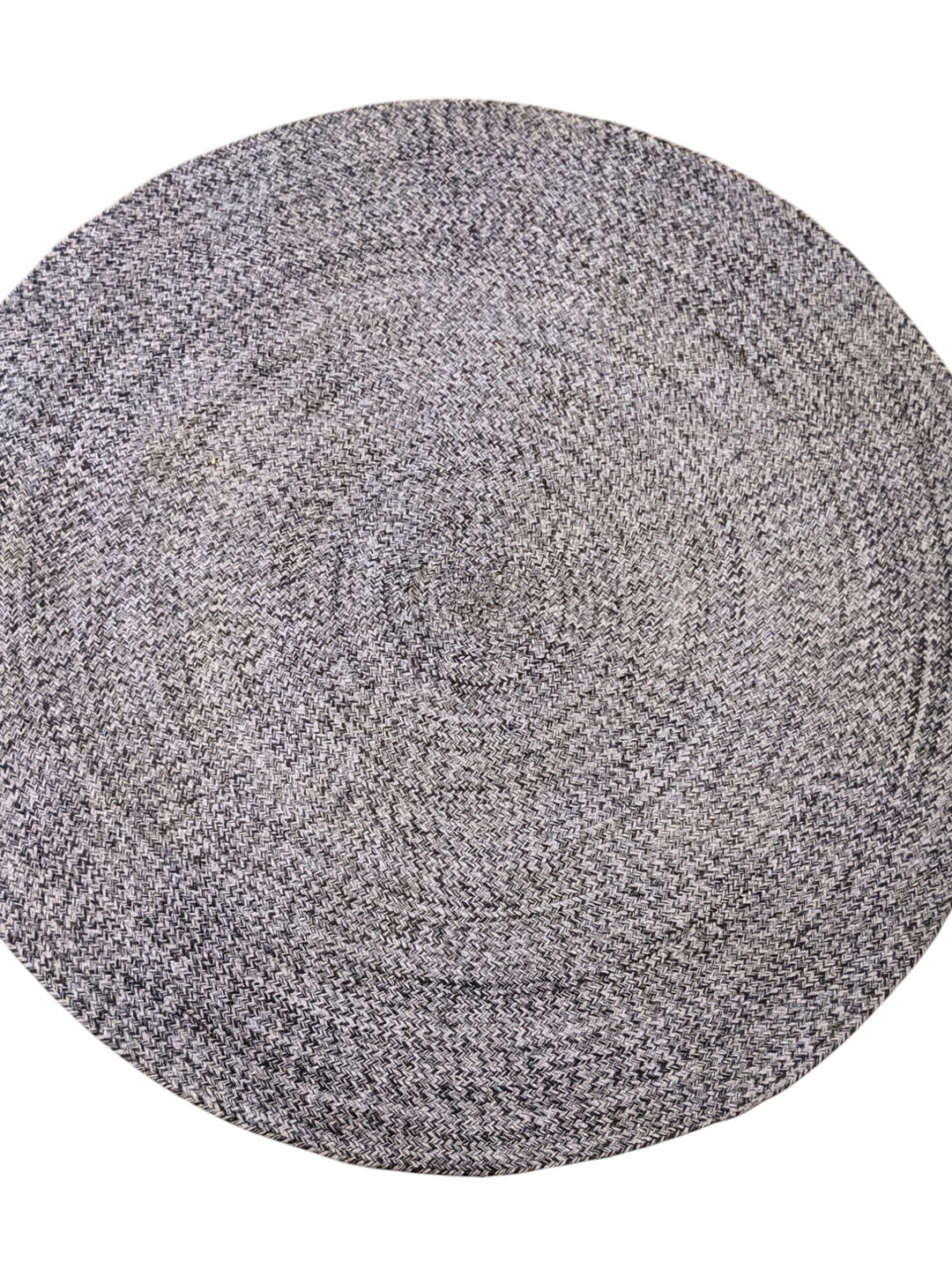 Braided Overdyed Jute Rug - Size: 5.9 x 5.9
