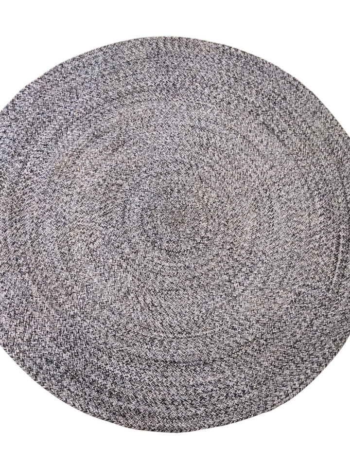 Braided Overdyed Jute Rug - Size: 5.9 x 5.9