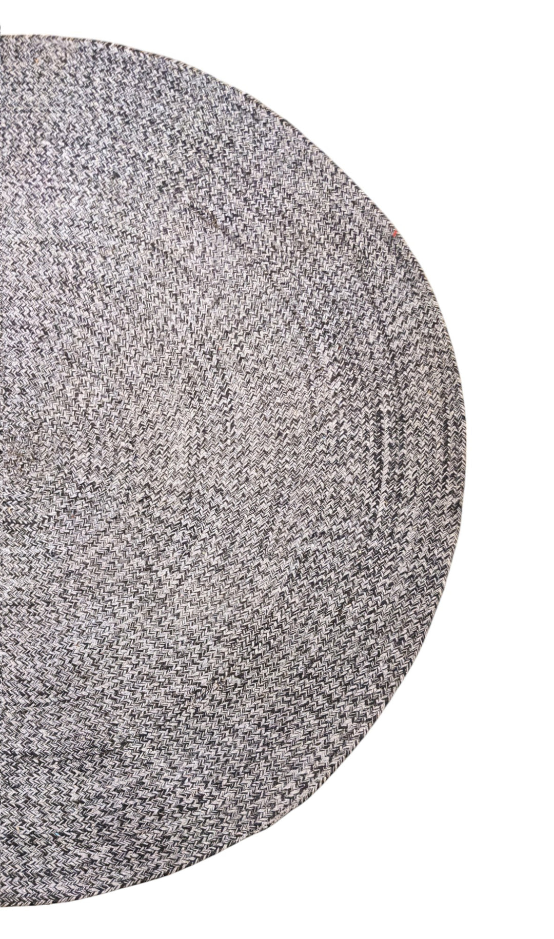 Braided Overdyed Jute Rug - Size: 5.9 x 5.9