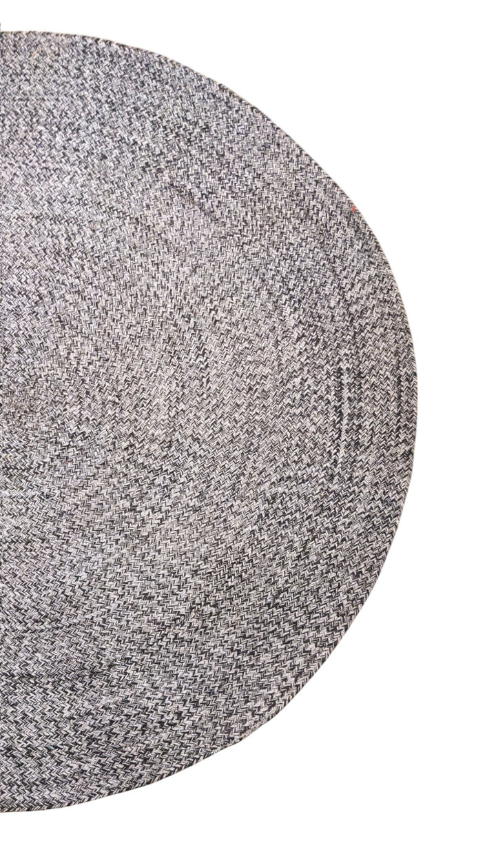 Braided Overdyed Jute Rug - Size: 5.9 x 5.9