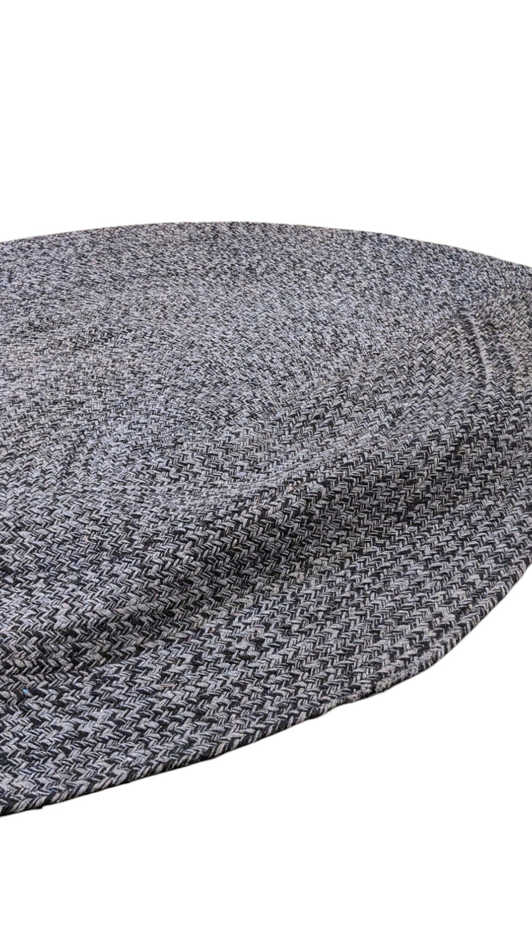 Braided Overdyed Jute Rug - Size: 5.9 x 5.9