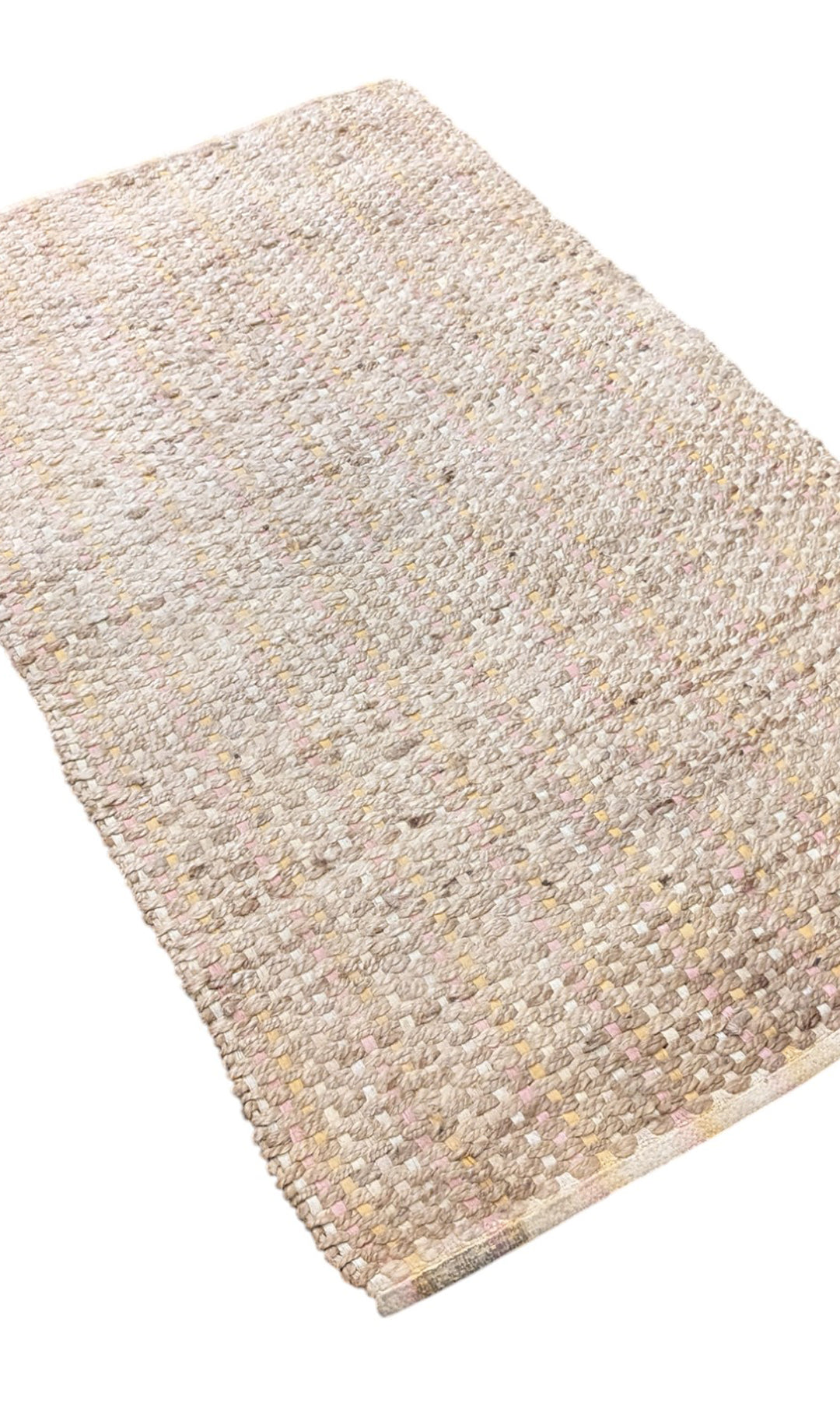 Braided Natural Jute Rug - Size: 5.1 x 3.1
