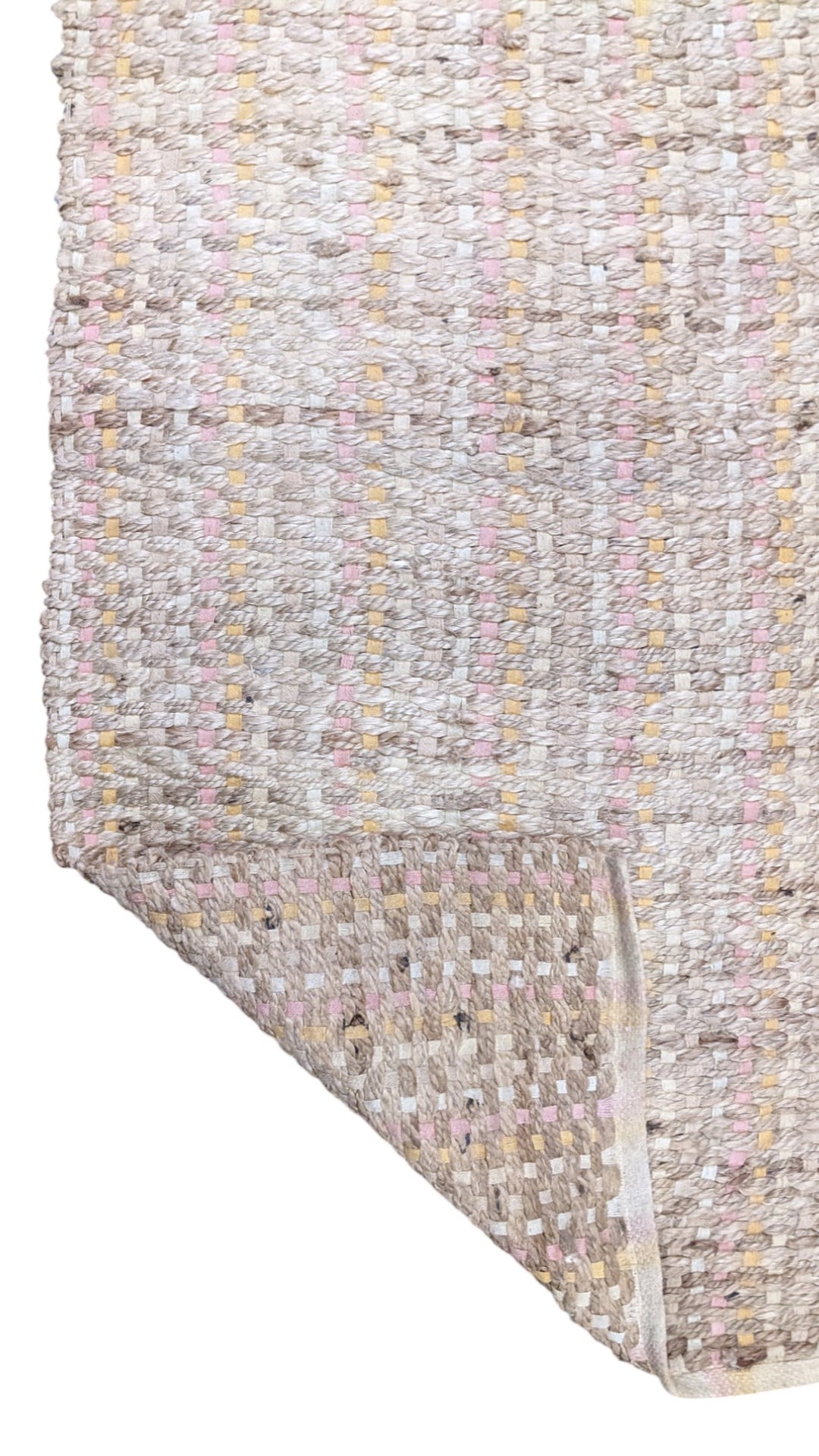 Braided Natural Jute Rug - Size: 5.1 x 3.1