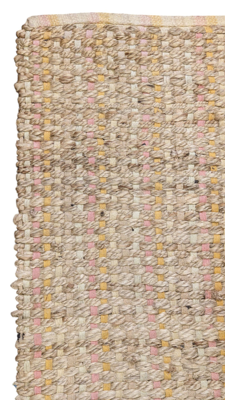 Braided Natural Jute Rug - Size: 5.1 x 3.1