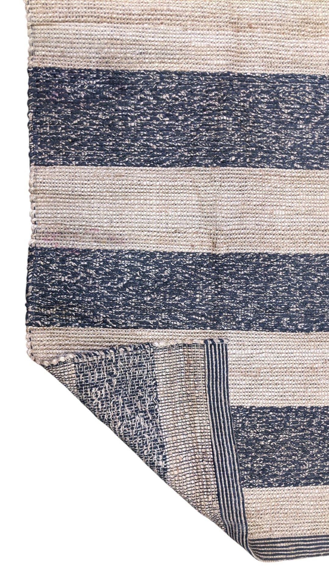 Braided Natural Jute Rug - Size: 5 x 2.8