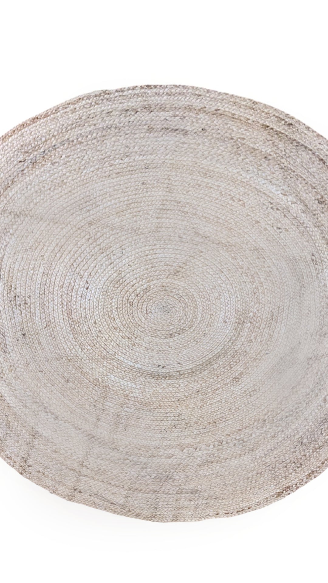 Braided Natural Jute Rug - Size: 4 x 4