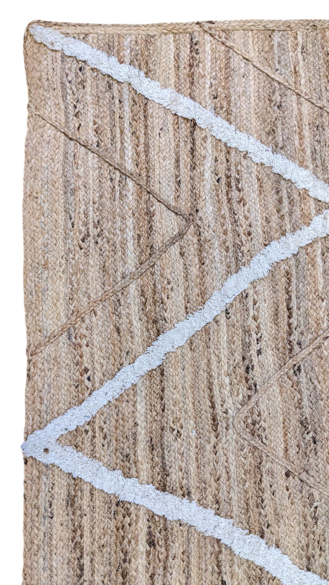 Braided Natural Jute Rug - Size: 5.7 x 4.4