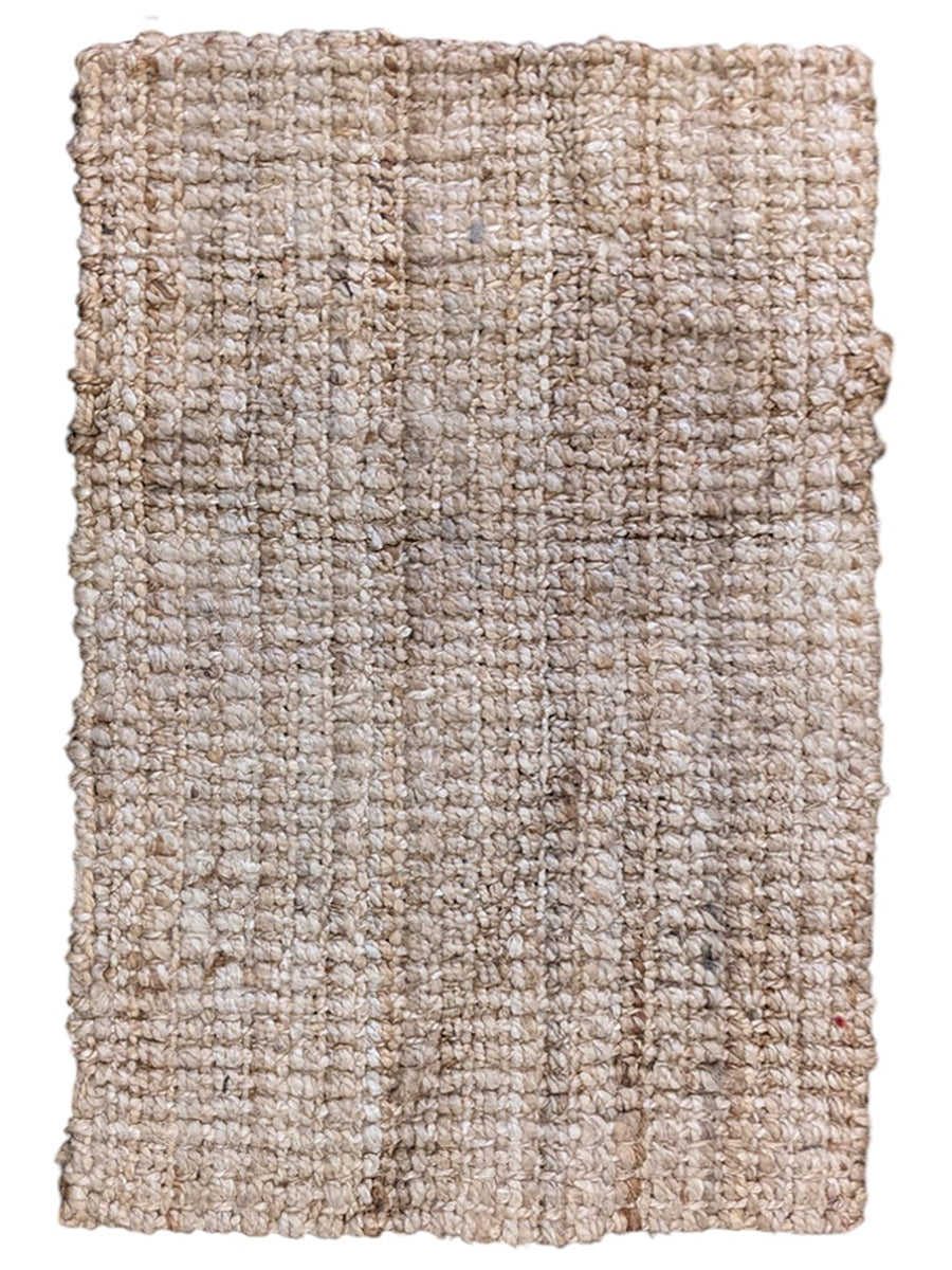 Chunky Natural Jute Rug - Size: 2.7 x 1.9
