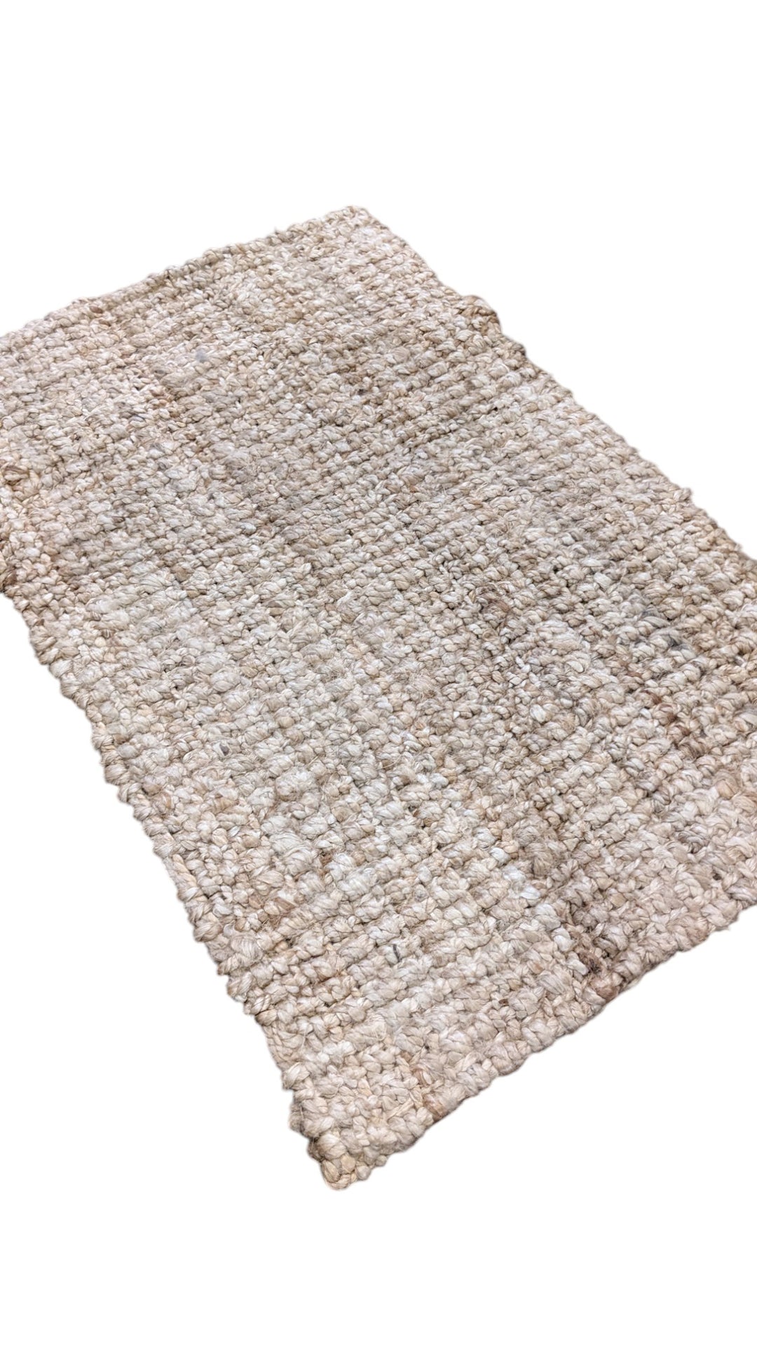 Chunky Natural Jute Rug - Size: 2.7 x 1.9